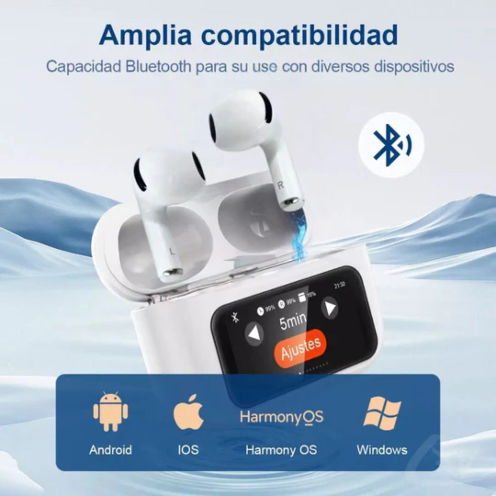 Audifonos Pro Bluetooth Pantalla Tactil Hi Fi